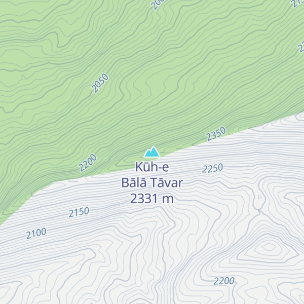 Map of Kūh-e Bālā Tāvar