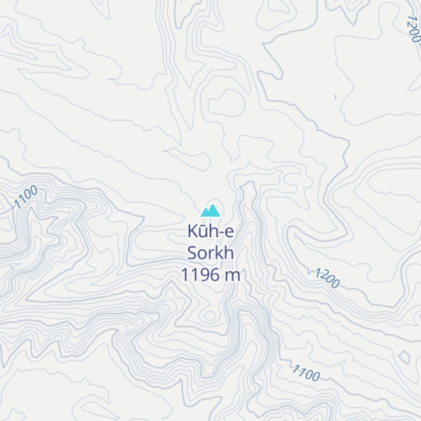 Map of Kūh-e Sorkh
