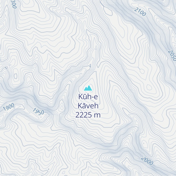 Map of Kūh-e Kāveh