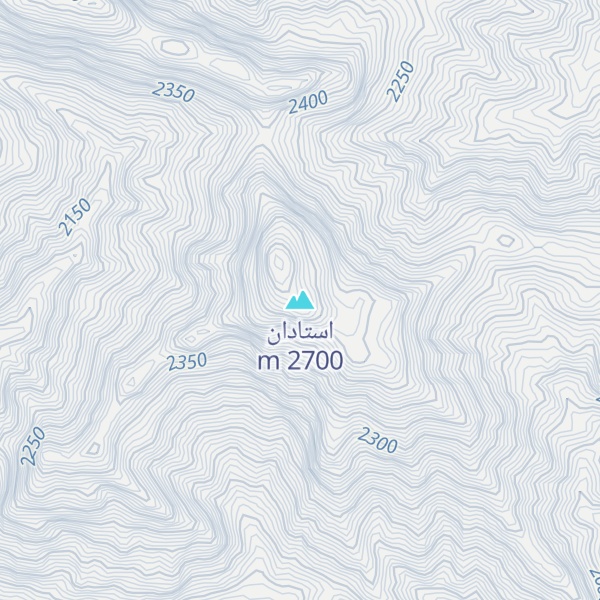 Map of استادان