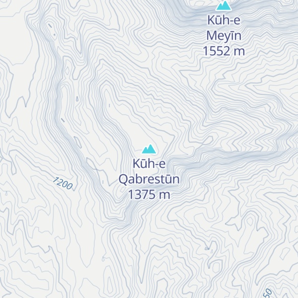 Map of Kūh-e Qabrestūn