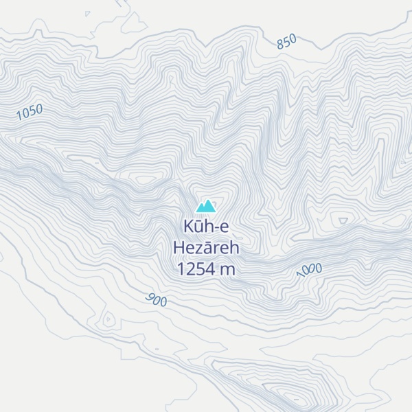 Map of Kūh-e Hezāreh