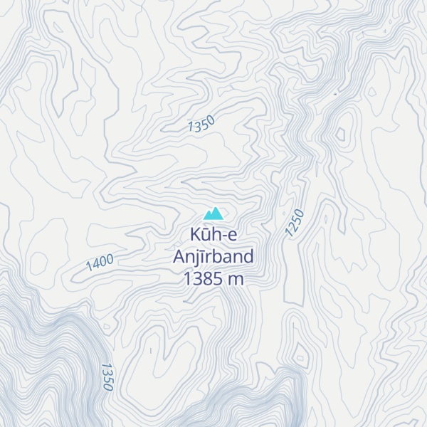 Map of Kūh-e Anjīrband