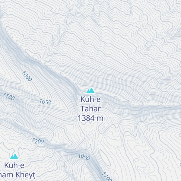 Map of Kūh-e Tahar