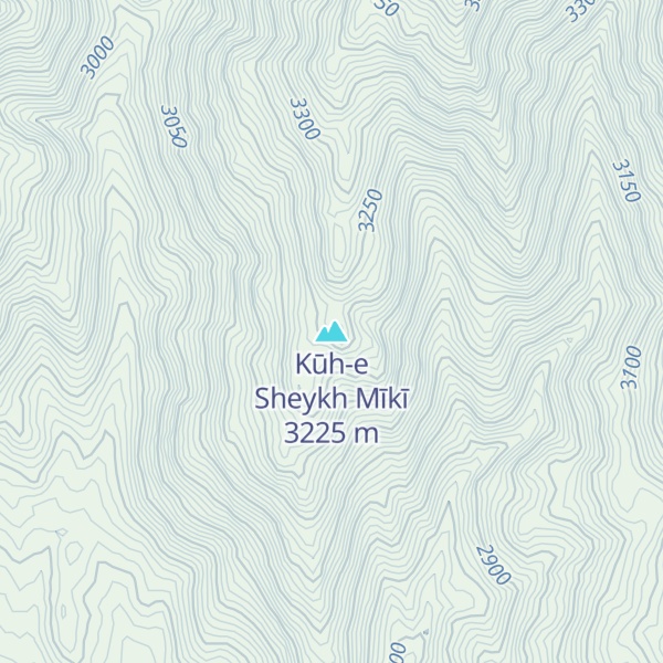 Map of Kūh-e Sheykh Mīkī