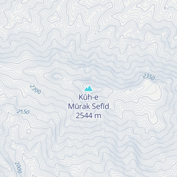Map of Kūh-e Mūrak Sefīd