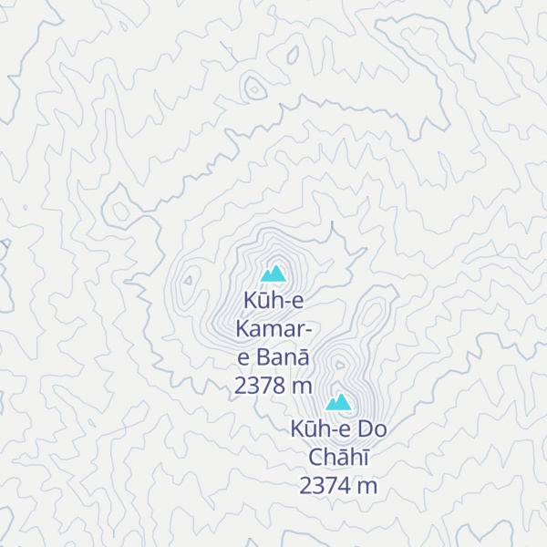 Map of Kūh-e Kamar-e Banā