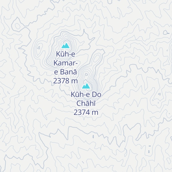 Map of Kūh-e Do Chāhī