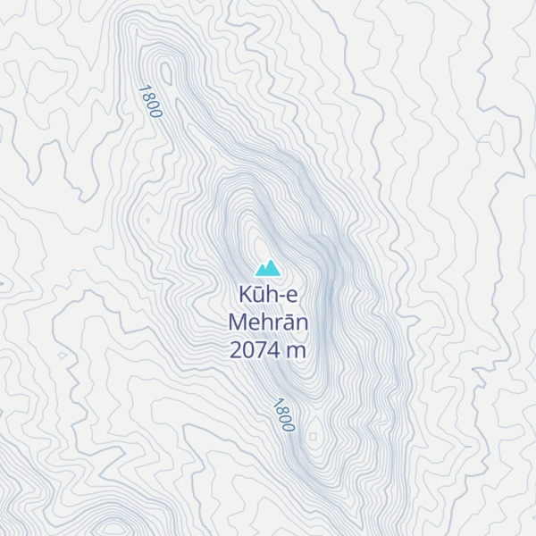 Map of Kūh-e Mehrān