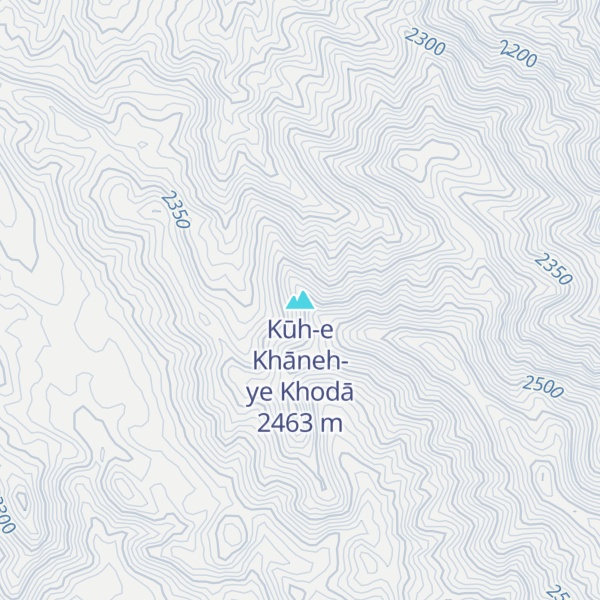 Map of Kūh-e Khāneh-ye Khodā