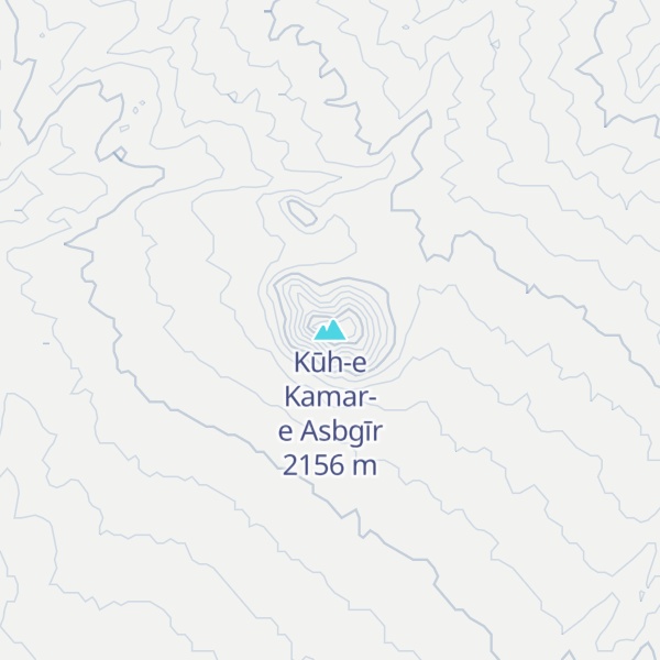 Map of Kūh-e Kamar-e Asbgīr