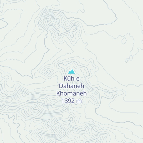 Map of Kūh-e Dahaneh Khomaneh