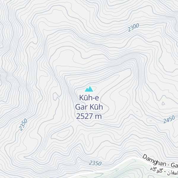 Map of Kūh-e Gar Kūh