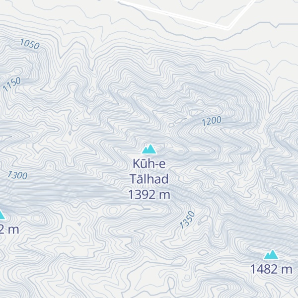 Map of Kūh-e Tālhad