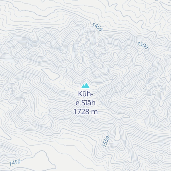 Map of Kūh-e Sīāh