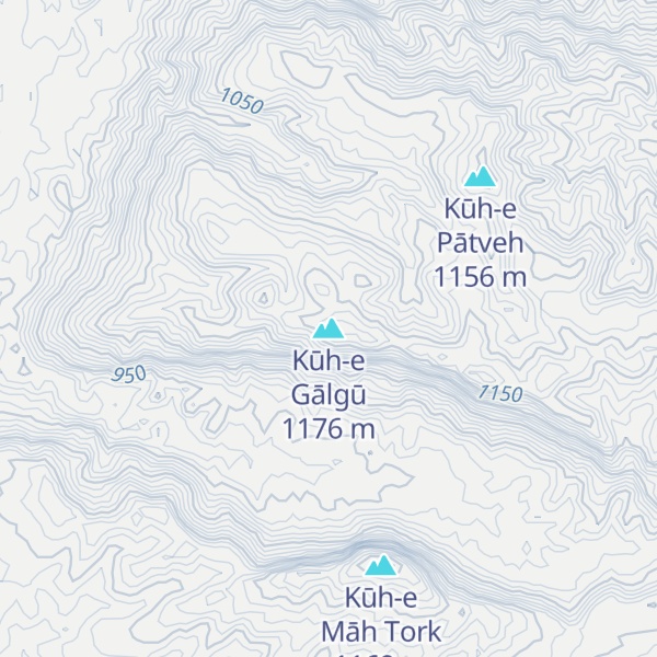 Map of Kūh-e Gālgū