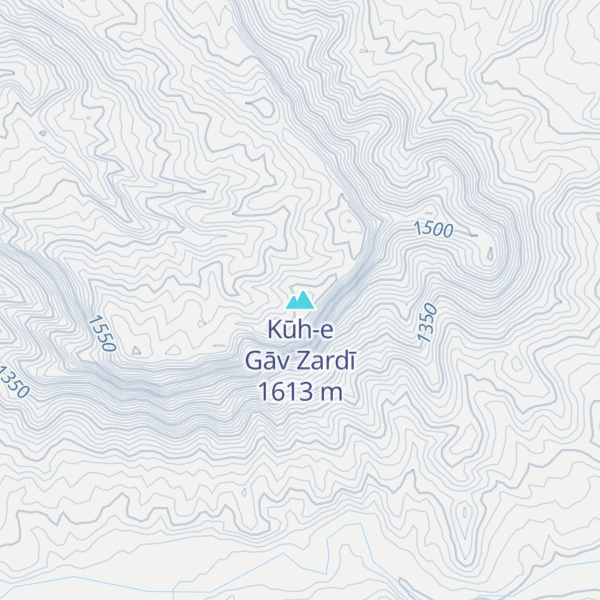 Map of Kūh-e Gāv Zardī