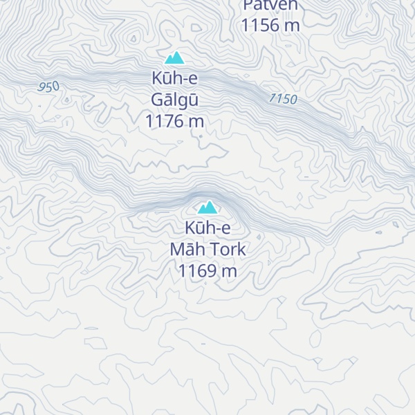 Map of Kūh-e Māh Tork