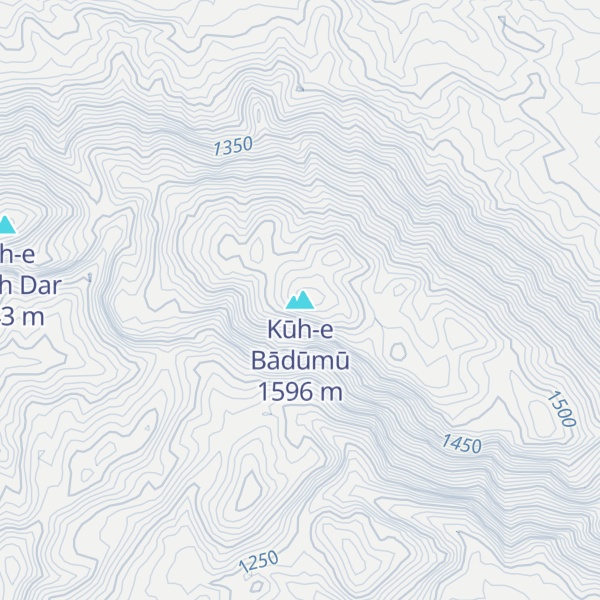 Map of Kūh-e Bādūmū