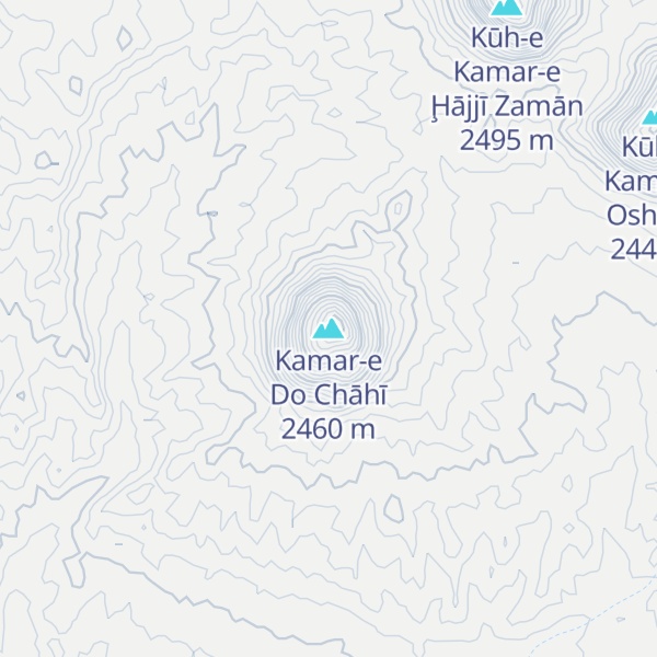 Map of Kamar-e Do Chāhī