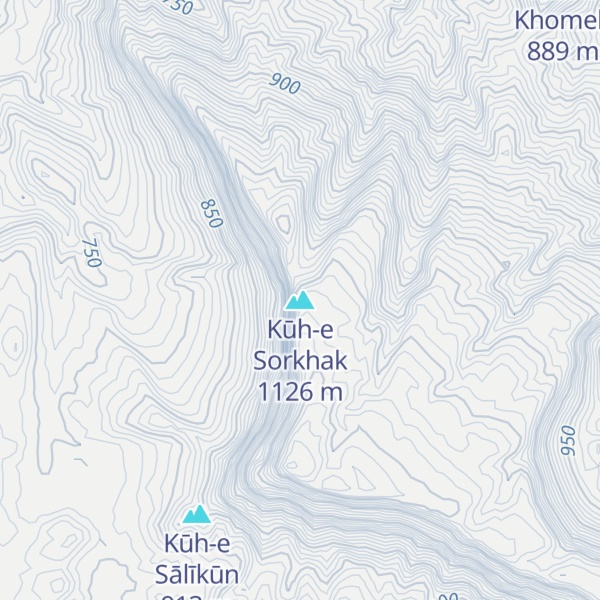 Map of Kūh-e Sorkhak