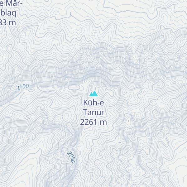 Map of Kūh-e Tanūr
