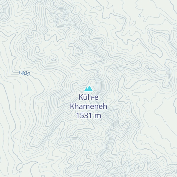 Map of Kūh-e Khameneh