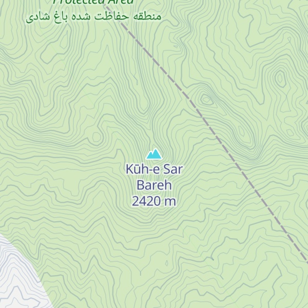 Map of Kūh-e Sar Bareh