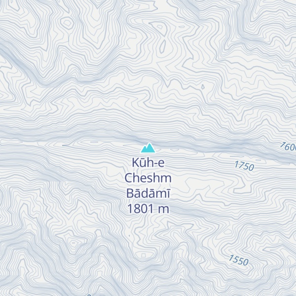 Map of Kūh-e Cheshm Bādāmī