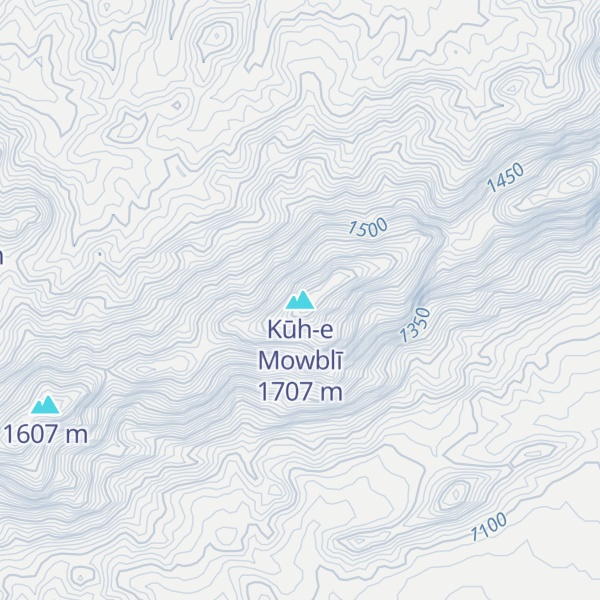 Map of Kūh-e Mowblī