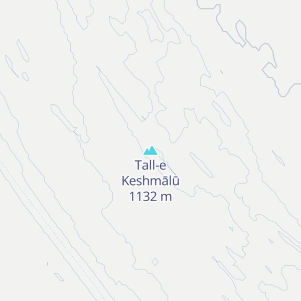 Map of Tall-e Keshmālū
