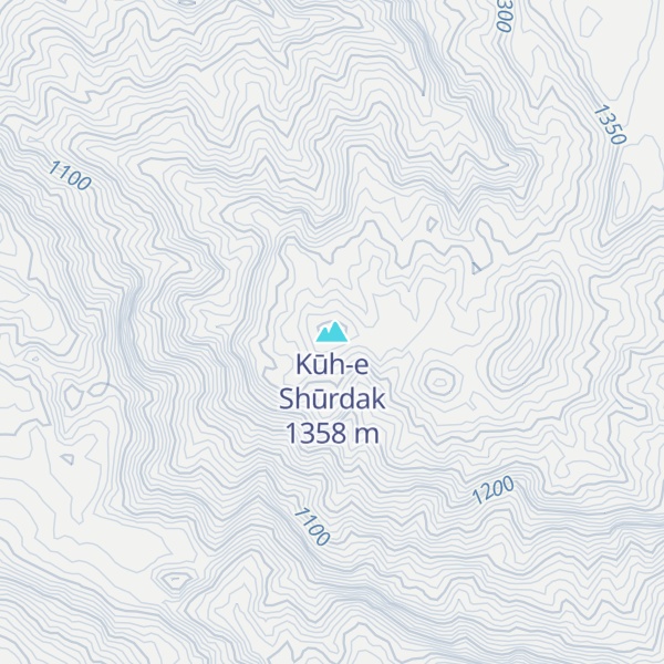 Map of Kūh-e Shūrdak