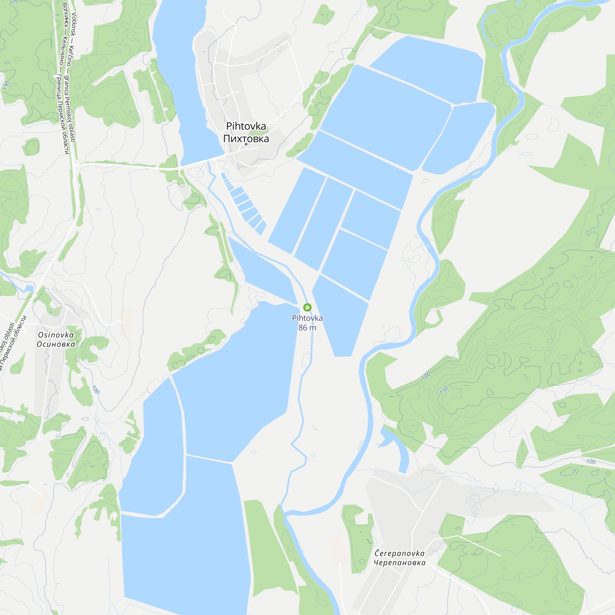 Pihtovka map
