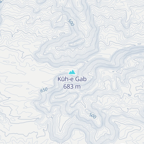 Map of Kūh-e Gab