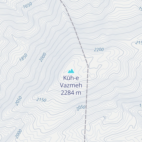 Map of Kūh-e Vazmeh