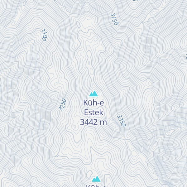 Map of Kūh-e Estek