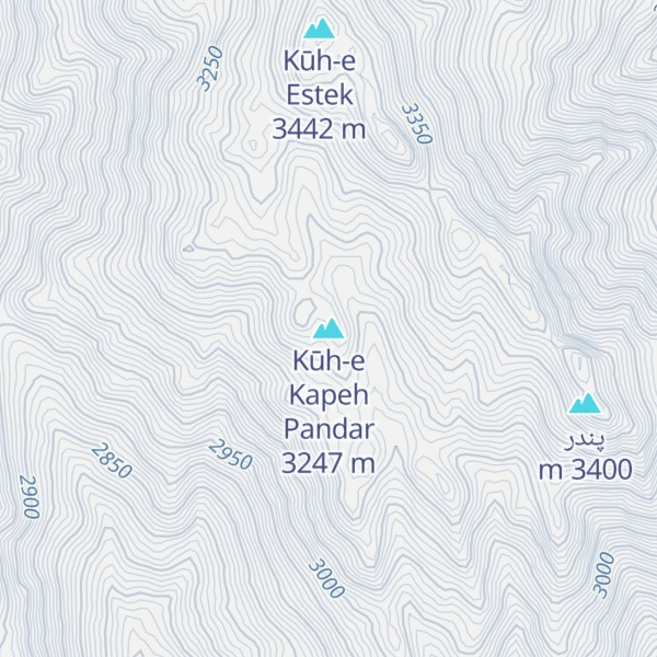 Map of Kūh-e Kapeh Pandar