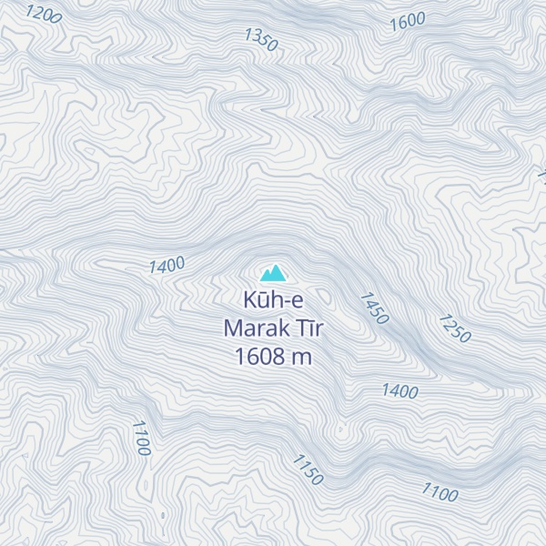 Map of Kūh-e Marak Tīr