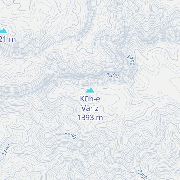 Map of Kūh-e Vārīz