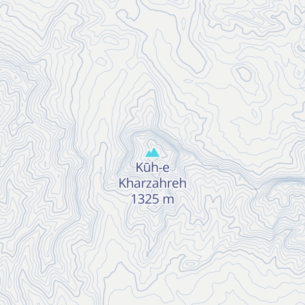 Map of Kūh-e Kharzahreh