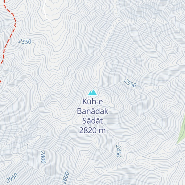 Map of Kūh-e Banādak Sādāt