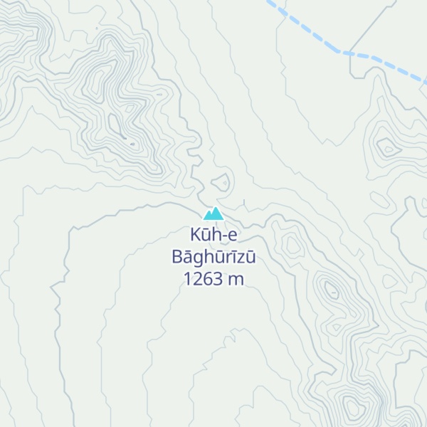 Map of Kūh-e Bāghūrīzū