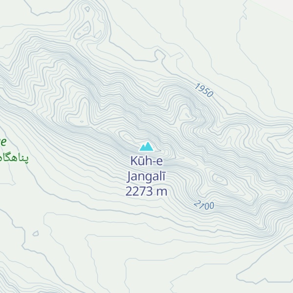 Map of Kūh-e Jangalī