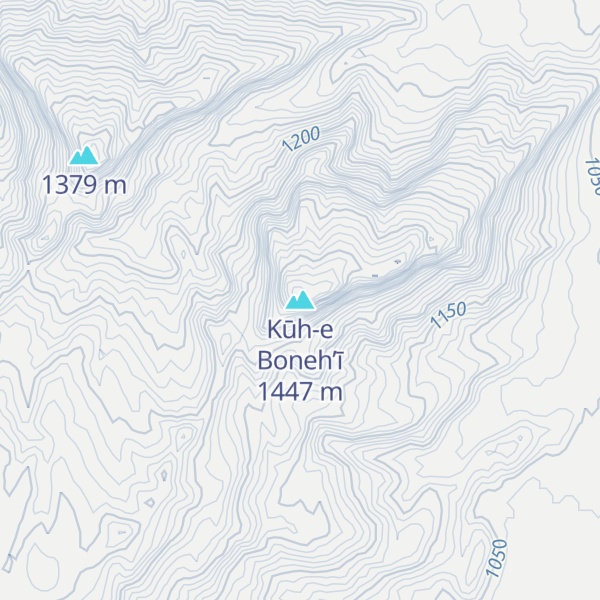 Map of Kūh-e Boneh’ī