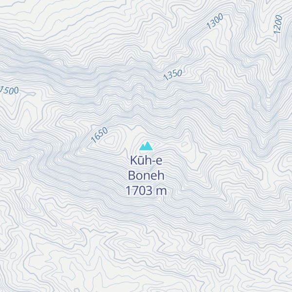 Map of Kūh-e Boneh