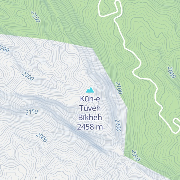 Map of Kūh-e Tūveh Bīkheh