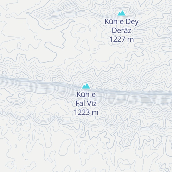 Map of Kūh-e Fal Vīz