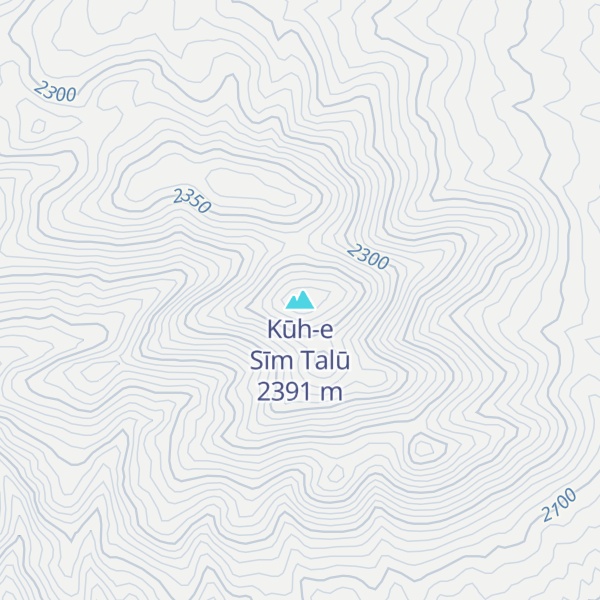 Map of Kūh-e Sīm Talū