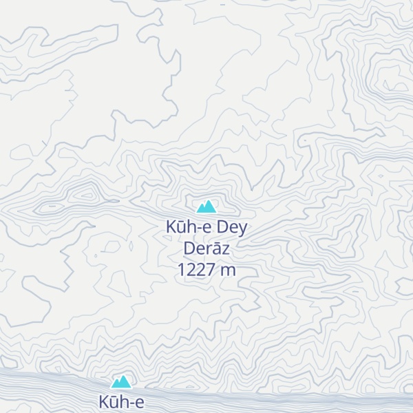 Map of Kūh-e Dey Derāz