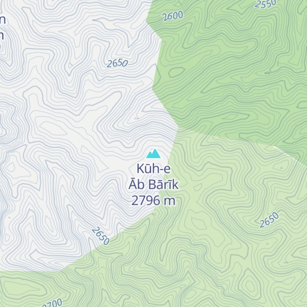 Map of Kūh-e Āb Bārīk